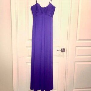 Purple Strapless Shelli Segal Gown